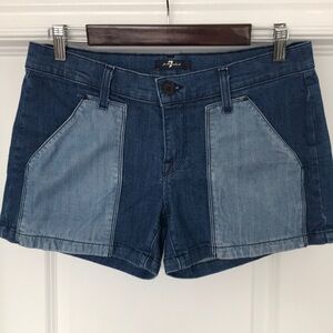 7 For All Mankind denim jean shorts size 29
